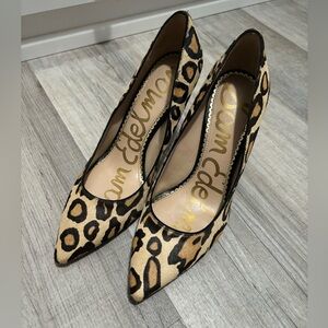 Sam Edelman Calf Hair Leopard Print Hazel Pump size 6